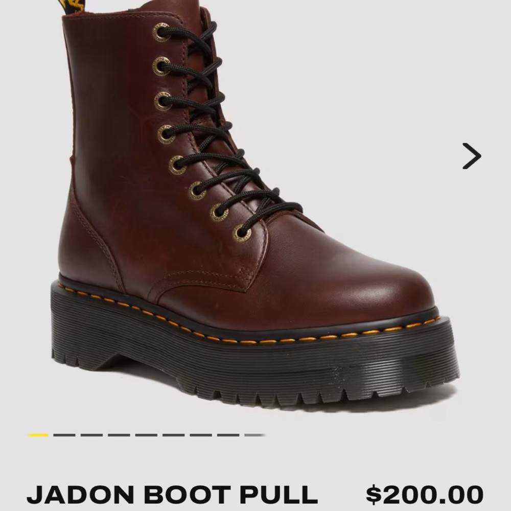 DOC MARTENS Jadon Platform in burgundy NEW (2 sizes avail)